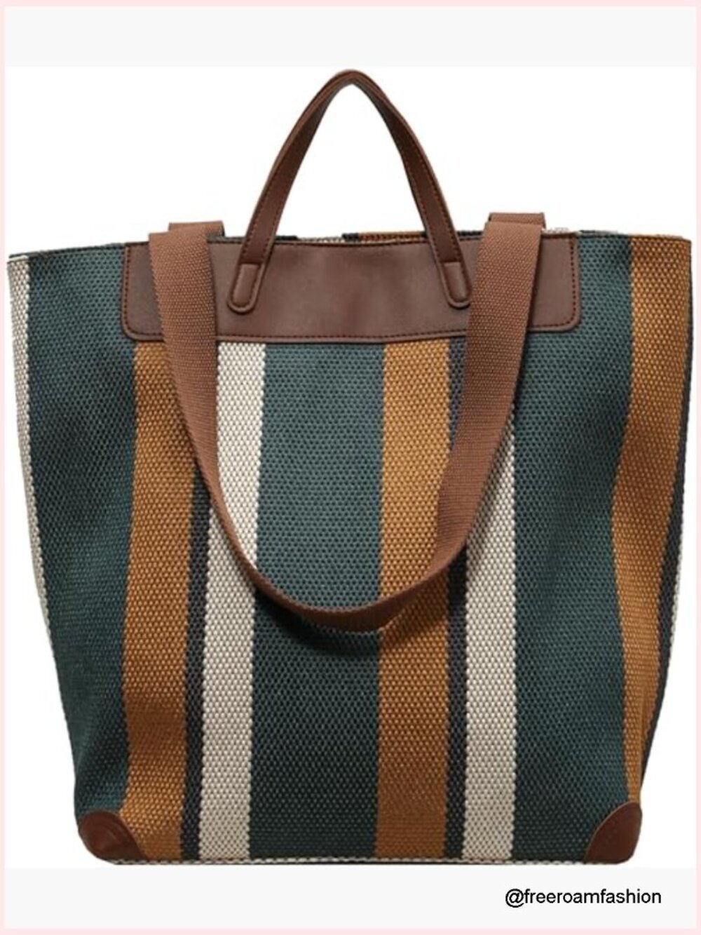 Large Canvas Work Tote Laptop Shoulder Bag Office Daily